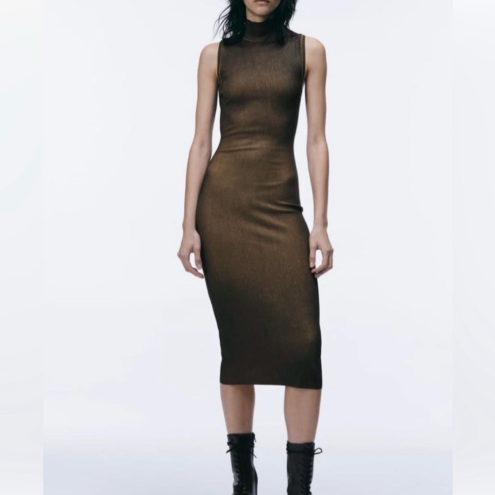 Zara effect Mock Midi Dress
